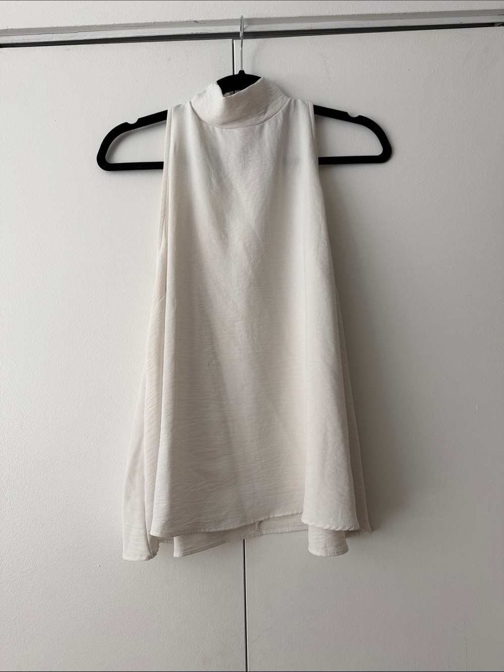 Karlie Cream High Neck Sleeveless Camisole
